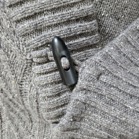 HUDSON NORTH Lambswool Blend Grey Shawl Collar Sweater. Size Mens XL - Picture 6 of 10